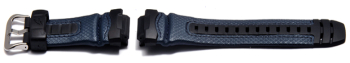 Watch strap Casio f. G-315RL-2AV,rubber grey/Leather blue