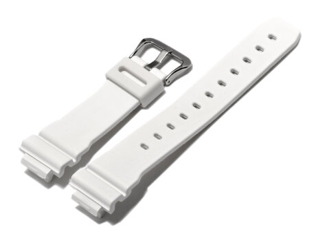 Casio Watch strap for DW-6900CS-7, rubber, white