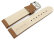 Watch Strap Genuine Leather smooth light brown wN 18mm 20mm 22mm 24mm 26mm 28mm
