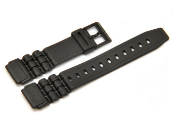 Watch strap Casio for W-87H-1, rubber, black