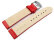 Watch Strap Genuine Leather smooth red 18mm 20mm 22mm 24mm 26mm 28mm