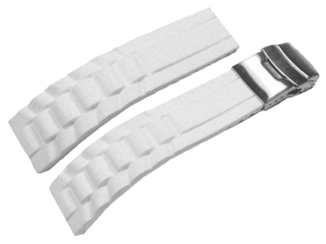 Deployment clasp - Silicone - Design - Waterproof - white