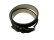 Winding watch band - Smooth - black  6 -> 20 mm - 350 mm length - XS