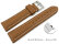 Quick Release Watch Strap Genuine Leather smooth light brown wN 18mm 20mm 22mm 24mm 26mm
