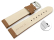 Quick Release Watch Strap Genuine Leather smooth light brown wN 18mm 20mm 22mm 24mm 26mm