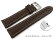 Quick Release Watch Strap Genuine Leather smooth dark brown wN 18mm 20mm 22mm 24mm 26mm