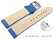 Quick Release Watch Strap Genuine Leather smooth blue 18mm 20mm 22mm 24mm 26mm