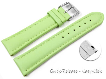 Quick Release Watch Strap Genuine Leather smooth rink...