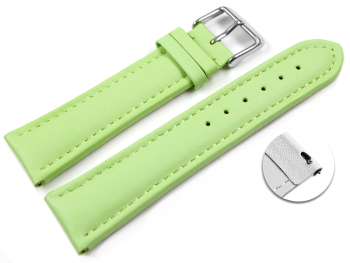 Quick Release Watch Strap Genuine Leather smooth rink...