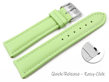 Quick Release Watch Strap Genuine Leather smooth rink wN...