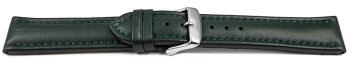Quick Release Watch Strap Genuine Leather smooth dark green 18mm 20mm 22mm 24mm 26mm