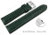 Quick Release Watch Strap Genuine Leather smooth dark green wN 18mm 20mm 22mm 24mm 26mm