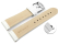 Quick Release Watch Strap Genuine Leather smooth white 18mm 20mm 22mm 24mm 26mm