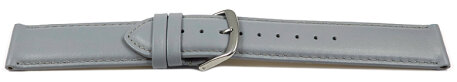 Watch Strap Genuine Italy Leather Soft Padded Light Gray 12-28 mm