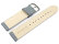 Watch Strap Genuine Italy Leather Soft Padded Light Gray 12-28 mm