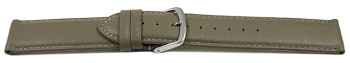 Watch Strap Genuine Italy Leather Soft Padded Taupe 12-28 mm