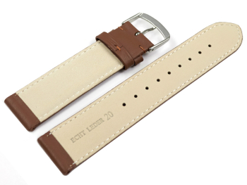 Watch Strap Genuine Italy Leather Soft Padded Brandy 12-28 mm