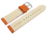 Watch Strap Genuine Italy Leather Soft Padded orange 12-28 mm