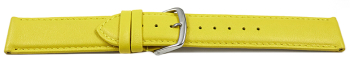 Watch Strap Genuine Italy Leather Soft Padded Yellow 12-28 mm