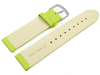 Watch Strap Genuine Italy Leather Soft Padded Lime 12-28 mm