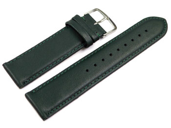 Watch Strap Genuine Italy Leather Soft Padded Dark green 12-28 mm