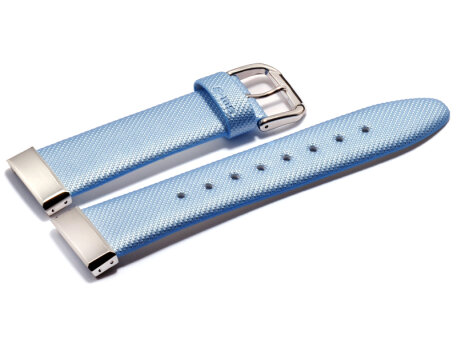 Casio Watch strap f. MSG-133L,MSG-131L,Leather, light blue