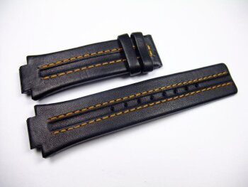 Festina black replacement strap for F16280 and F16185 - orange stitching