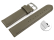 Quick release Watch band genuine leather smooth light gray