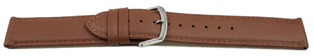 Quick release Watch band genuine leather smooth Brandy