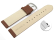 Quick release Watch band genuine leather smooth Brandy