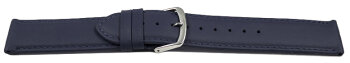 Quick release Watch band genuine leather smooth dark blue