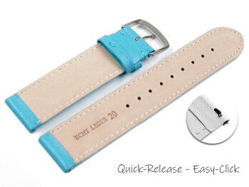 Quick release Watch band genuine leather smooth Alaska