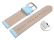 Quick release Watch band genuine leather smooth Ice blue