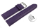 Quick release Watch band genuine leather smooth Aubergine