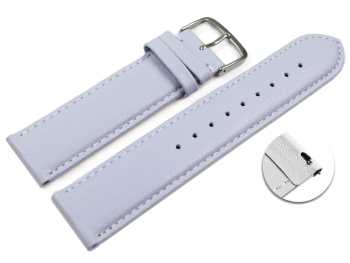 Quick release Watch band genuine leather smooth Lilac