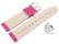 Quick release Watch band genuine leather smooth Raspberry