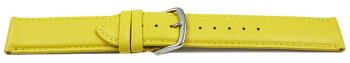 Quick release Watch band genuine leather smooth yellow