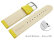 Quick release Watch band genuine leather smooth yellow
