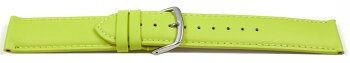 Quick release Watch band genuine leather smooth Limette