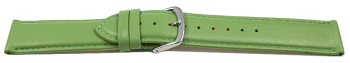 Quick release Watch band genuine leather smooth Apple green