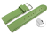 Quick release Watch band genuine leather smooth Apple green