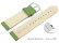Quick release Watch band genuine leather smooth Apple green