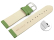 Quick release Watch band genuine leather smooth Apple green