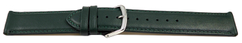 Quick release Watch band genuine leather smooth dark green