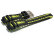 Watch strap Casio for G-7710C, G-7710C-3, rubber, green/black