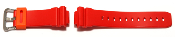 Casio Watch strap for DW-6900CB-4, rubber, red