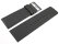 Watch strap genuine leather dark gray 30mm