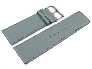 Watch strap genuine leather light gray 30mm