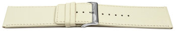 Watch strap genuine leather Creme 30mm