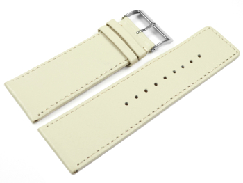 Watch strap genuine leather Creme 30mm